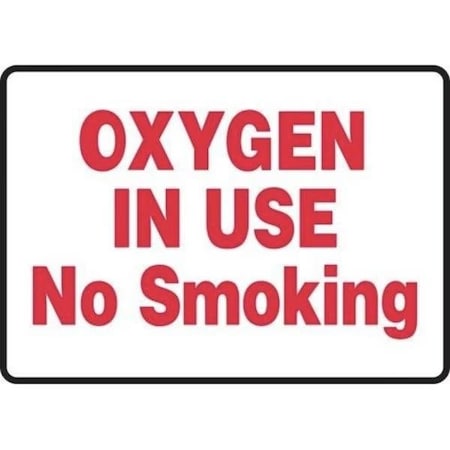 Accuform SAFETY SIGN OXYGEN IN USE NO MCHL584XP MCHL584XP